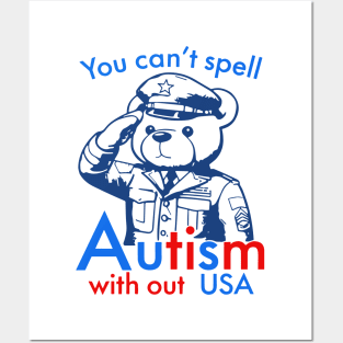 You Can’t Spell Autism Without USA Posters and Art
